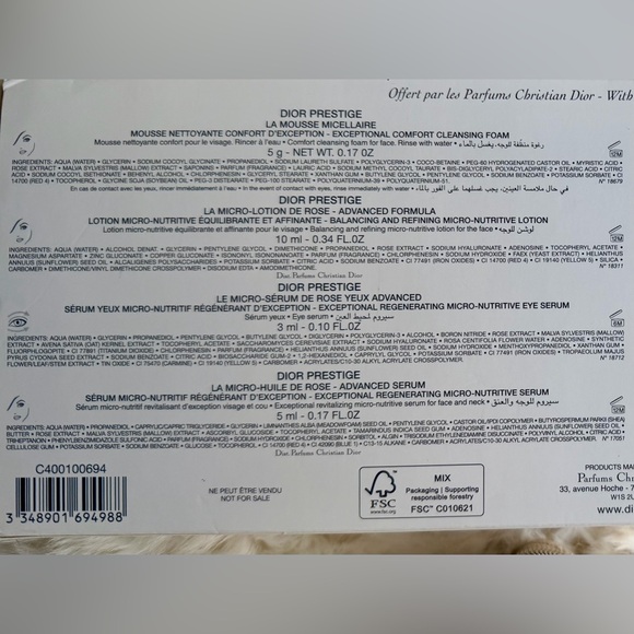 Dior Prestige Discovery Piano Case; Set of 7 in a Gold Case. NIB SEALED. GWP - Picture 9 of 11